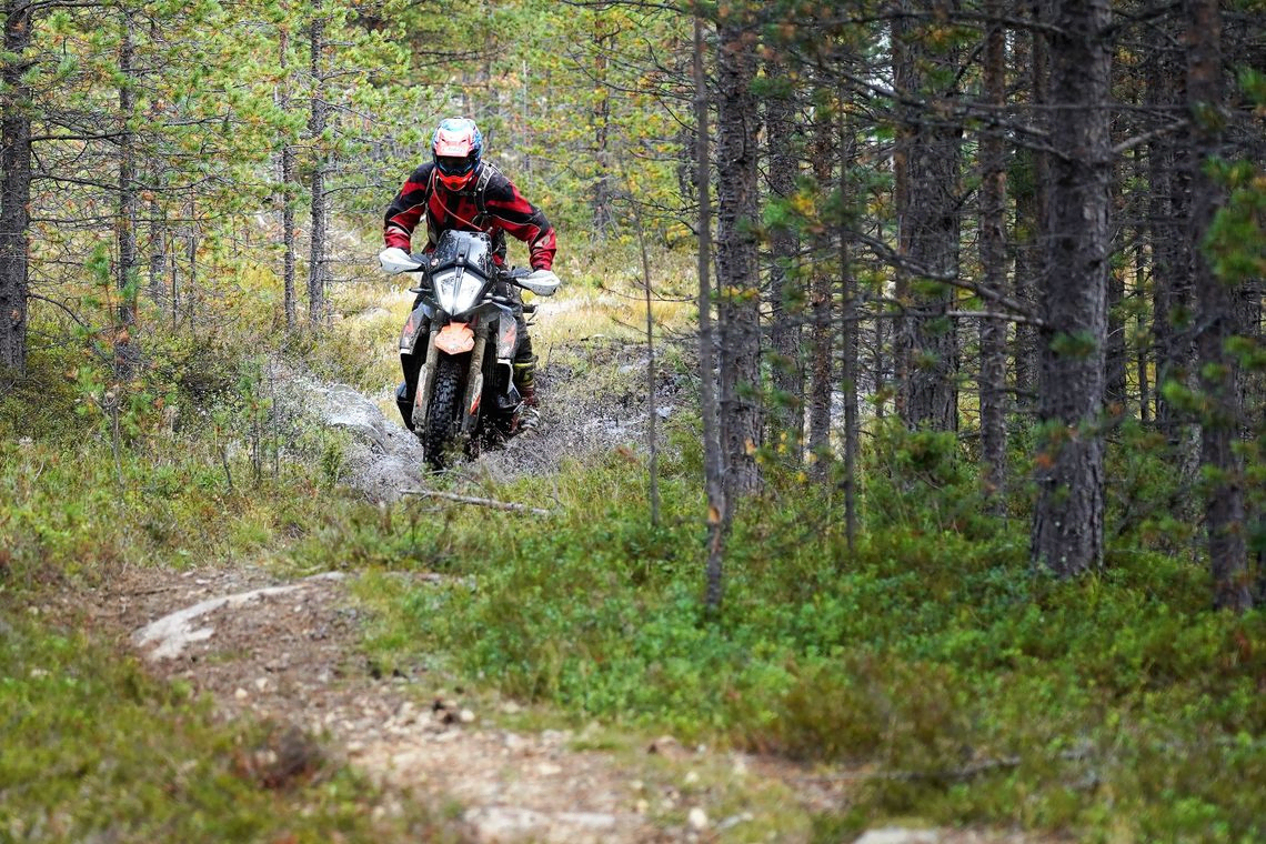 Kuva Saariselän endurosafarireitiltä adventurella